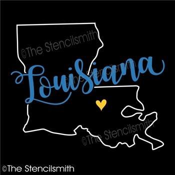 5464 - Louisiana (state outline) - The Stencilsmith