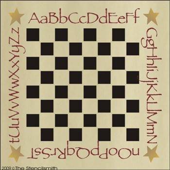 547 - Alphabet Game board - The Stencilsmith