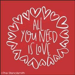 5682 - all you need is love - The Stencilsmith