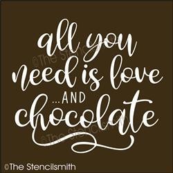 5696 - all you need is love and chocolate - The Stencilsmith