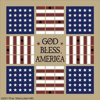 574 - God Bless America Parcheesi - The Stencilsmith