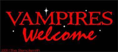 575 - Vampires Welcome - The Stencilsmith