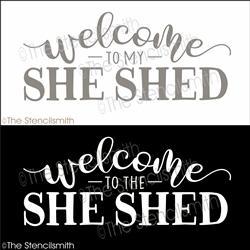 5784 - Welcome to my / the SHE SHED - The Stencilsmith