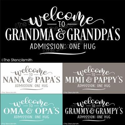 5817 - Welcome to Grandma & Grandpa's - The Stencilsmith