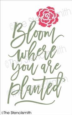 5827 - bloom where you are planted - The Stencilsmith