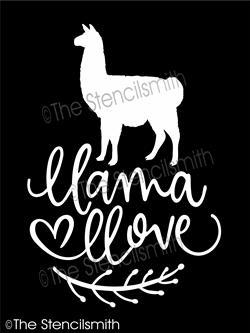 5884 - llama llove - The Stencilsmith
