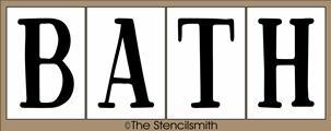 5936 - BATH (4pc set) - The Stencilsmith