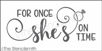 5947 - for once she's on time - The Stencilsmith