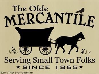 594 - The Olde Mercantile - wagon - The Stencilsmith