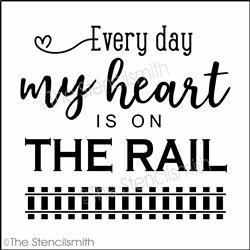 5978 - Every day my heart is on the rail - The Stencilsmith