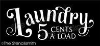 5998 - Laundry 5 cents a load - The Stencilsmith