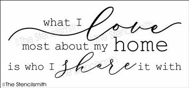 6042 - What I love most about my home is who - The Stencilsmith