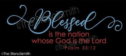 6094 - Blessed is the nation whose - The Stencilsmith