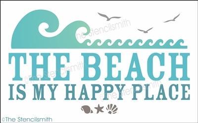 6107 - The Beach is my happy place - The Stencilsmith