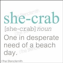 6112 - she-crab definition - The Stencilsmith