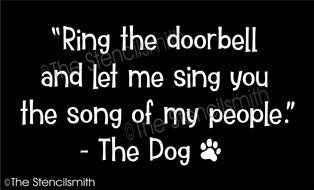 6121 - Ring the doorbell and let me sing - The Stencilsmith