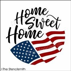 6153 - home sweet home (flag) - The Stencilsmith