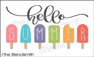 6154 - hello summer (popsicles) - The Stencilsmith