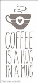 6176 - Coffee is a hug in a mug - The Stencilsmith