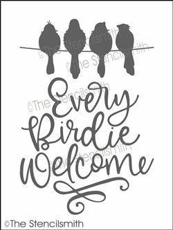 6191 - every birdie welcome - The Stencilsmith