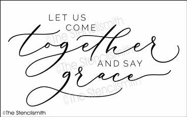 6210 - let us come together and say grace - The Stencilsmith
