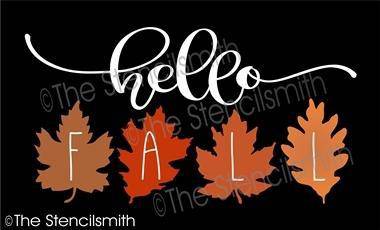6212 - hello fall (leaves) - The Stencilsmith