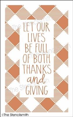 6221 - let our lives be full of both - The Stencilsmith