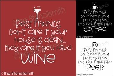 6252 - best friends don't care if - The Stencilsmith