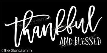 6254 - thankful and blessed - The Stencilsmith