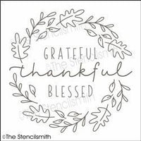 6288 - grateful thankful blessed - The Stencilsmith
