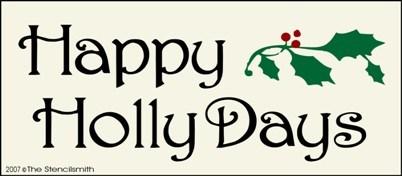 Happy Holly Days - The Stencilsmith