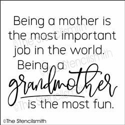 6324 - being a mother is the most - The Stencilsmith