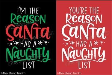 6331 - I'm / You're the reason Santa has - The Stencilsmith