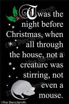 6391 - 'Twas the night before Christmas - The Stencilsmith