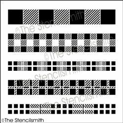 6398 - Plaid stripes - The Stencilsmith