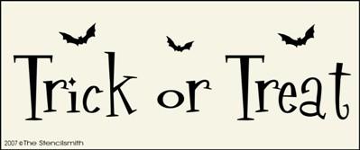 Trick or Treat - bats - The Stencilsmith