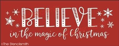 6445 - Believe in the magic of Christmas - The Stencilsmith