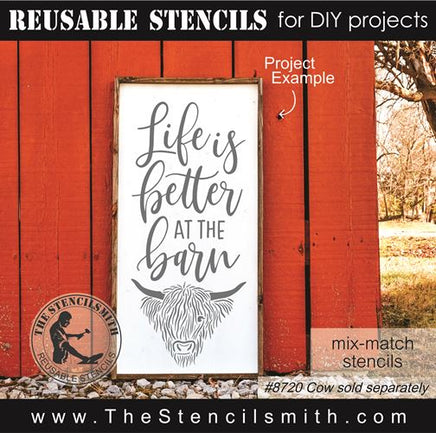 6502 - life is better at the barn / farm - The Stencilsmith