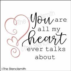 6537 - you are all my heart ever talks - The Stencilsmith