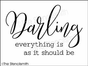 6550 - darling everything is as it should be - The Stencilsmith