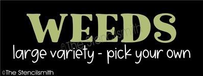 6578 - WEEDS large variety pick your own - The Stencilsmith