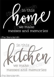 6586 - in this house we make messes - The Stencilsmith
