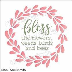 6609 - bless the flowers weeds - The Stencilsmith