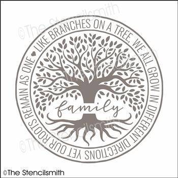 6648 - Family Like Branches On A Tree - The Stencilsmith