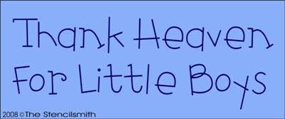 664 - Thank Heaven for Little Boys - The Stencilsmith