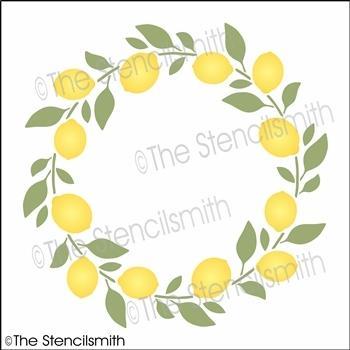 6661 - lemon wreath - The Stencilsmith