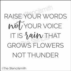 6674 - Raise your words not your voice - The Stencilsmith