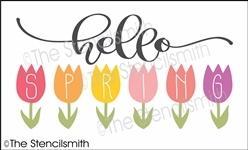 6682 - hello spring (tulips) - The Stencilsmith