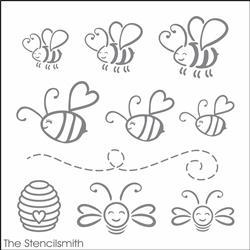 6685 - bees - The Stencilsmith