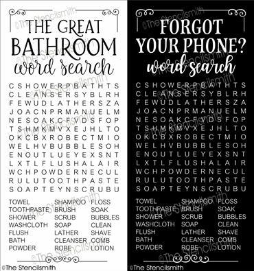 The Great Bathroom Word Search Bathroom Hand Towel – Designing Moments